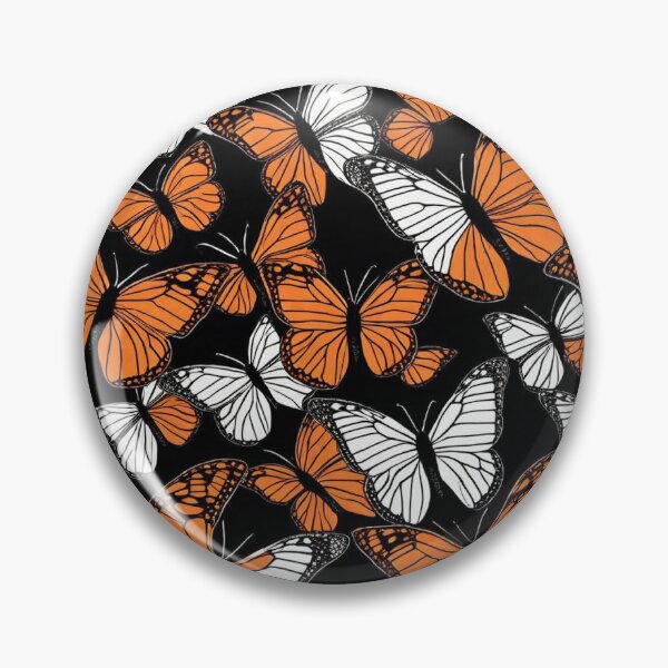 Item preview, Monarch Butterflies are in Shadow Orange Black and White designed and sold by Rosa Elena Albornoz Mendez.
