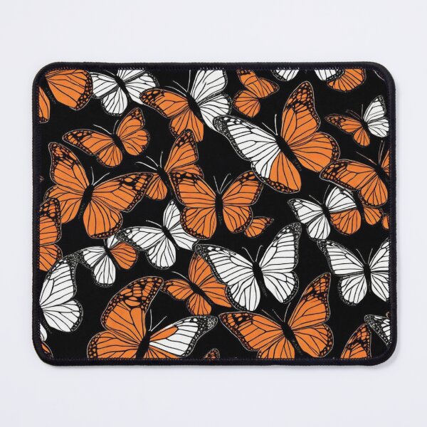 Item preview, Monarch Butterflies are in Shadow Orange Black and White designed and sold by Rosa Elena Albornoz Mendez.