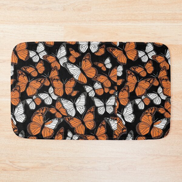 Item preview, Monarch Butterflies are in Shadow Orange Black and White designed and sold by Rosa Elena Albornoz Mendez.