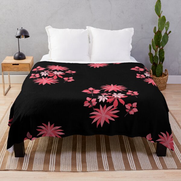 Item preview, Elegant Floral Bloom Pattern - Pink Flowers on Black Background designed and sold by Hill Strom.