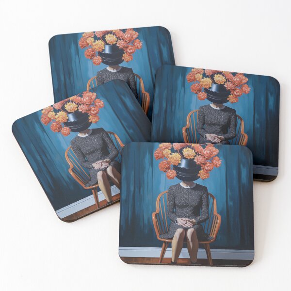 Item preview, Woman of The Future Floral Head - Woman with flower head boho modern unique art designed and sold by olivergraham.