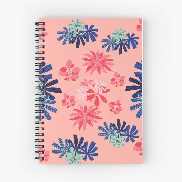Item preview,  A Lush Floral Pattern - Blue-Green and Pink Flowers on Light Blue Background designed and sold by Hill Strom.