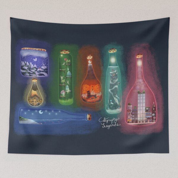 Item preview, Worlds in a Bottle designed and sold by CalligraphyL.