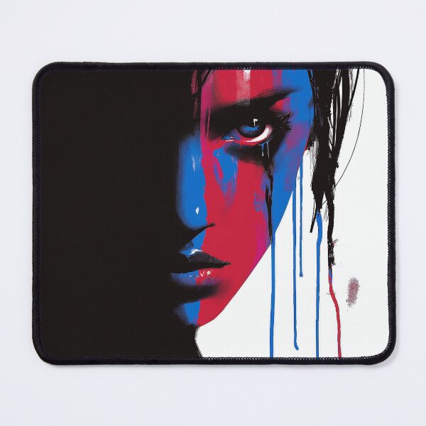 Item preview, Abstract Contemplation in Red and Blue designed and sold by RuyaFab.