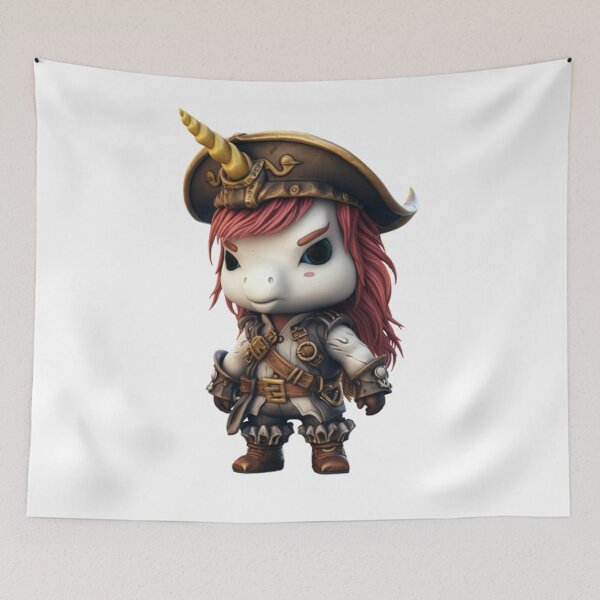 Item preview, Kawaii Unicorn Pirate designed and sold by KawaiiArtStyle.