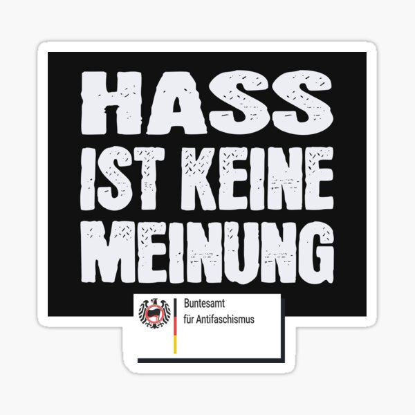 Item preview, Hate is not an opinion! Colorful office for anti-fascism designed and sold by Dunkelflaute.