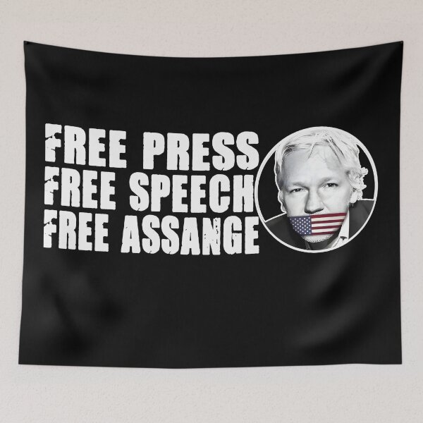Item preview, Free Julian Assange designed and sold by Tia-tez.