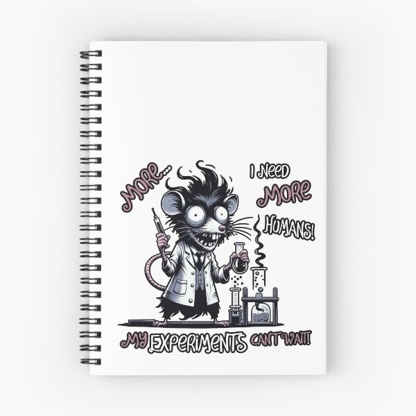 Item preview, More Humans Needed, Scientist Rat, Cute, Geek Humor designed and sold by shypixels.