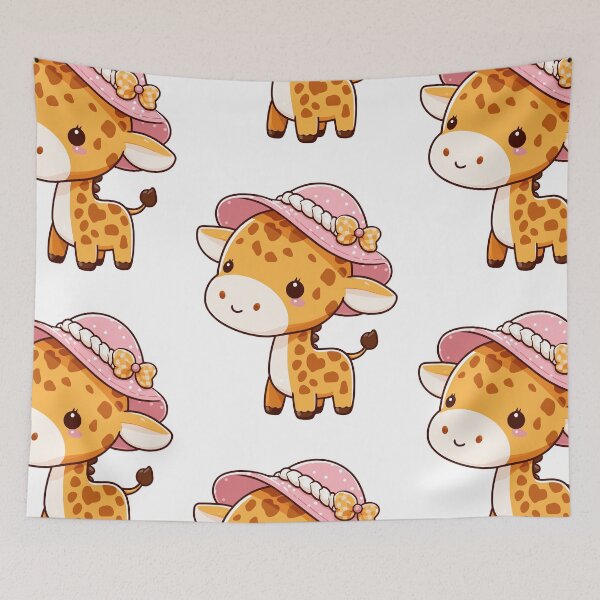 Item preview, Cool Giraffe in Hat designed and sold by ArtfulWeave.
