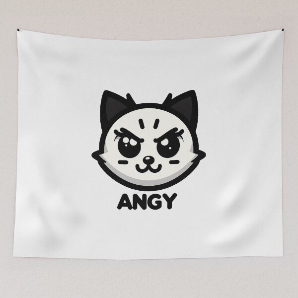 Item preview, angy cat classic t-shirt designed and sold by bouslama_shop  ⭐️⭐️⭐️⭐️⭐️.