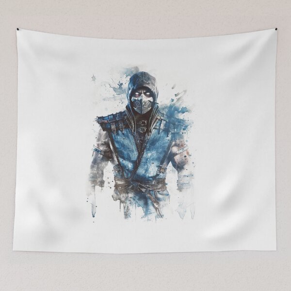 Item preview, Sub-Zero Mortal Kombat - Watercolour style designed and sold by Druss2012.