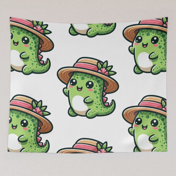 Item preview, Gila Monster with Hat designed and sold by ArtfulWeave.