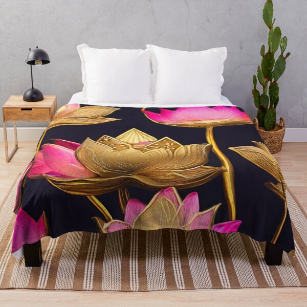Item preview, GOLD & FUCHSIA LOTUS DESIGN designed and sold by asudesign.