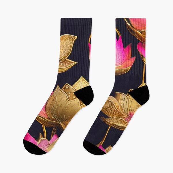 Item preview, GOLD & FUCHSIA LOTUS DESIGN designed and sold by asudesign.