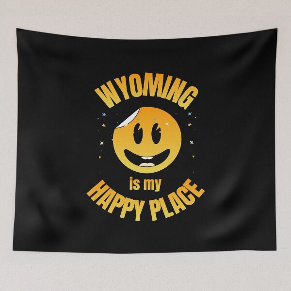 Item preview, Wyoming is my happy place designed and sold by ByDesign61.