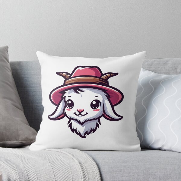 Item preview, Stylish Goat with Hat designed and sold by ArtfulWeave.