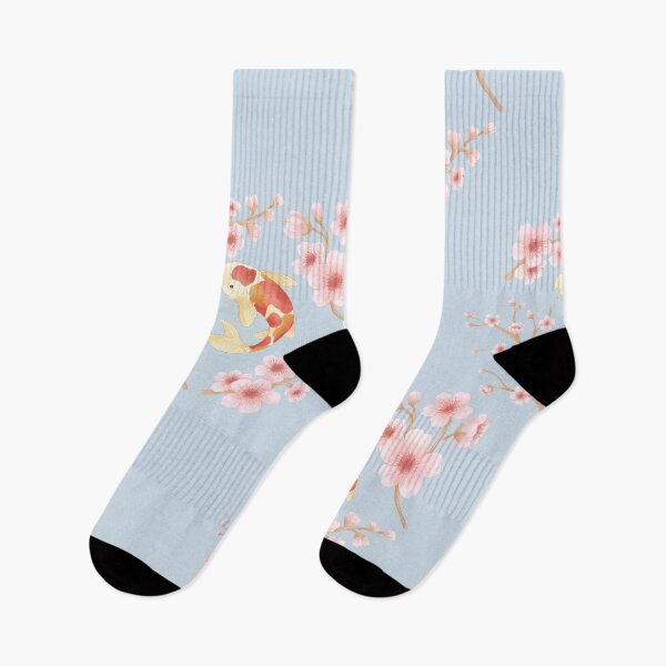 Item preview, Elegant Koi and Cherry Blossoms Pattern designed and sold by Hill Strom.