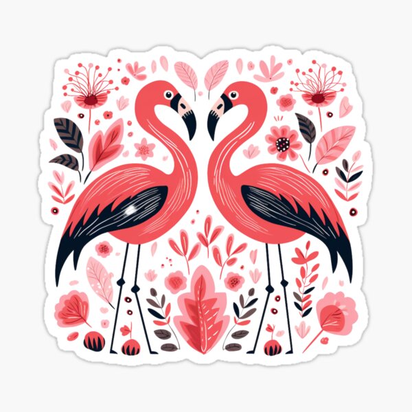 Artikel-Vorschau von Atem der Natur: Flamingo zwischen den Blumen_2, designt und verkauft von BorczVisuals.