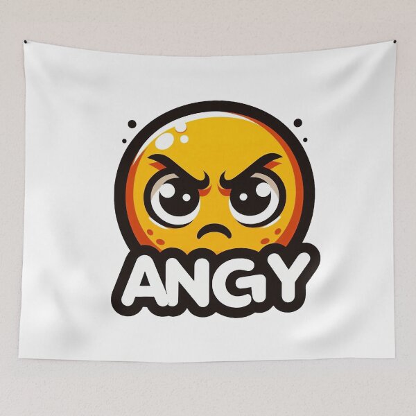 Item preview, angy cat sticker  designed and sold by bouslama_shop  ⭐️⭐️⭐️⭐️⭐️.