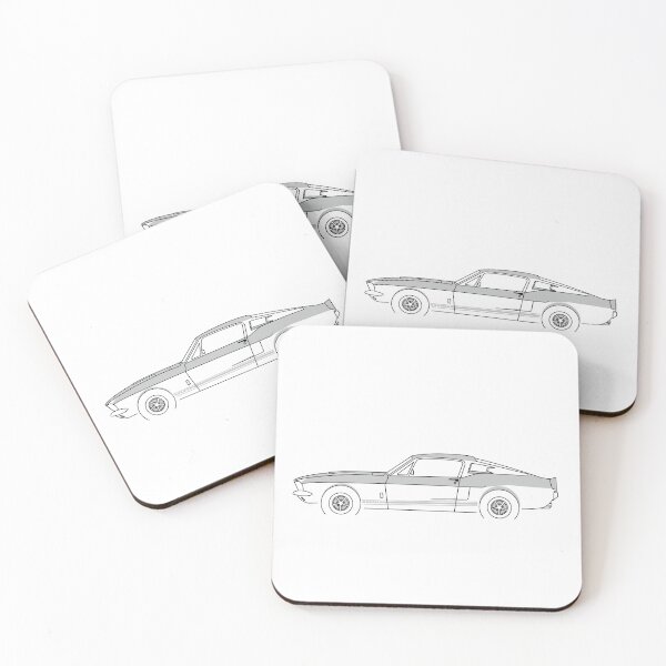 Item preview, Profile of classic ponycar or musclecar designed and sold by MiQuintaRuta.