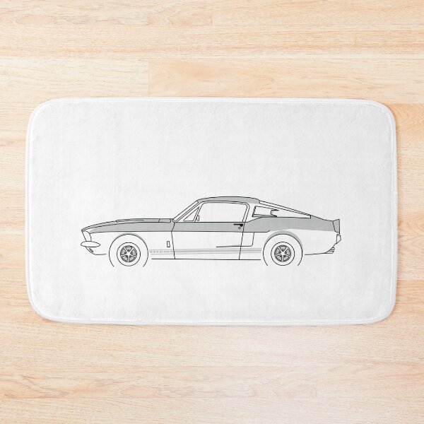 Item preview, Profile of classic ponycar or musclecar designed and sold by MiQuintaRuta.