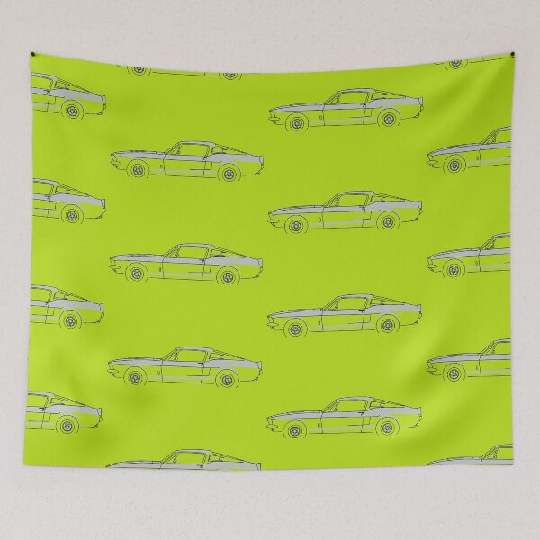 Item preview, Profile of classic ponycar or musclecar designed and sold by MiQuintaRuta.
