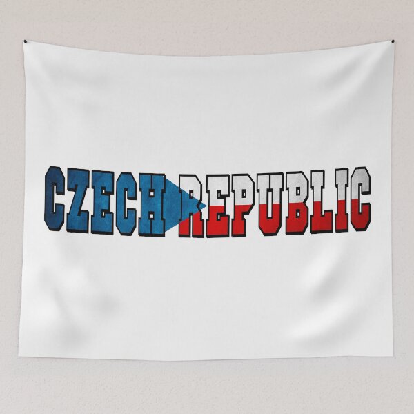 Item preview, Czech Republic Country Flag Typography designed and sold by TravelWish.