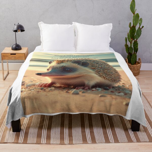 Item preview, hedgehog on the beach 1 designed and sold by rayo-art.