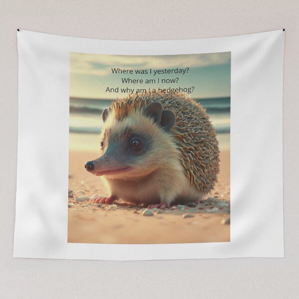 Item preview, hedgehog on the beach 1 designed and sold by rayo-art.