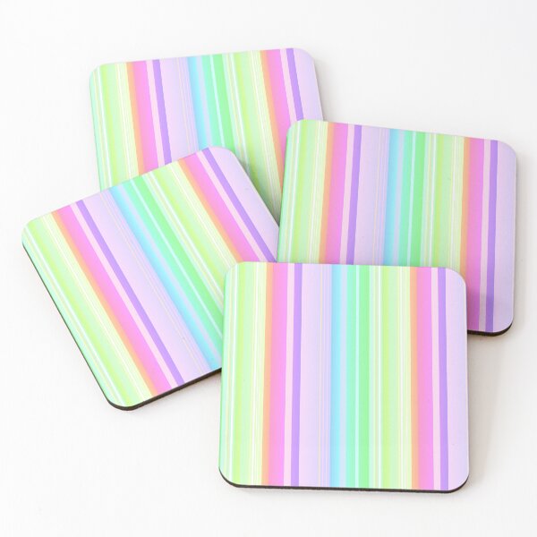 Item preview, Soft Multicolor rainbow vertically stripes | pastel vertical striped designed and sold by lausn.