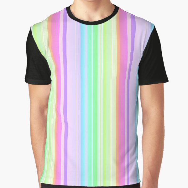 Item preview, Rayures verticales arc-en-ciel multicolores douces | rayures verticales pastel designed and sold by lausn.