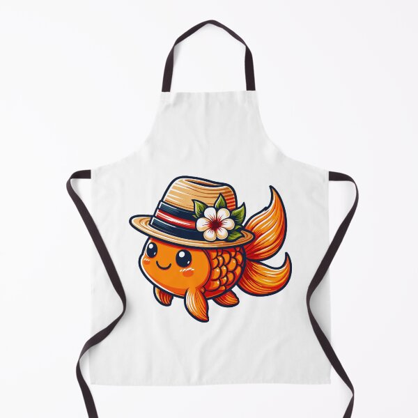 Item preview, Goldfish with Hat designed and sold by ArtfulWeave.