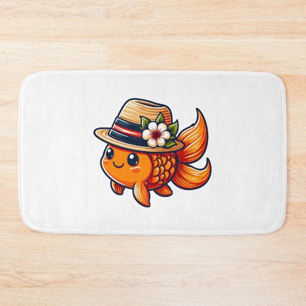 Item preview, Goldfish with Hat designed and sold by ArtfulWeave.