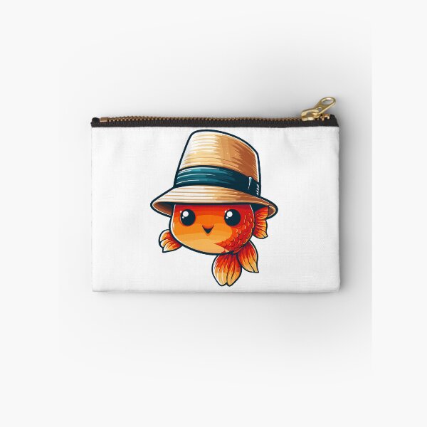 Item preview, Cool Goldfish in Hat designed and sold by ArtfulWeave.
