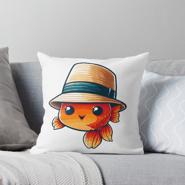 Artikelvorschau, Cooler Goldfisch mit Hut entworfen und verkauft von ArtfulWeave.