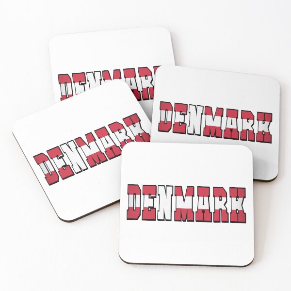 Item preview, Denmark Country Flag Typography designed and sold by TravelWish.