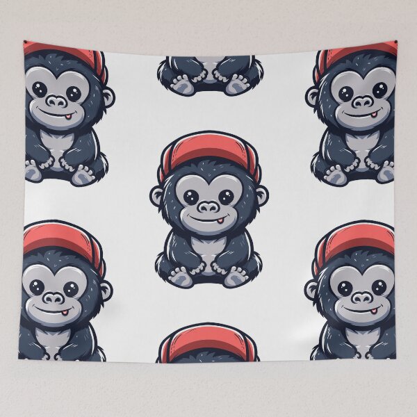 Item preview, Stylish Gorilla with Hat designed and sold by ArtfulWeave.