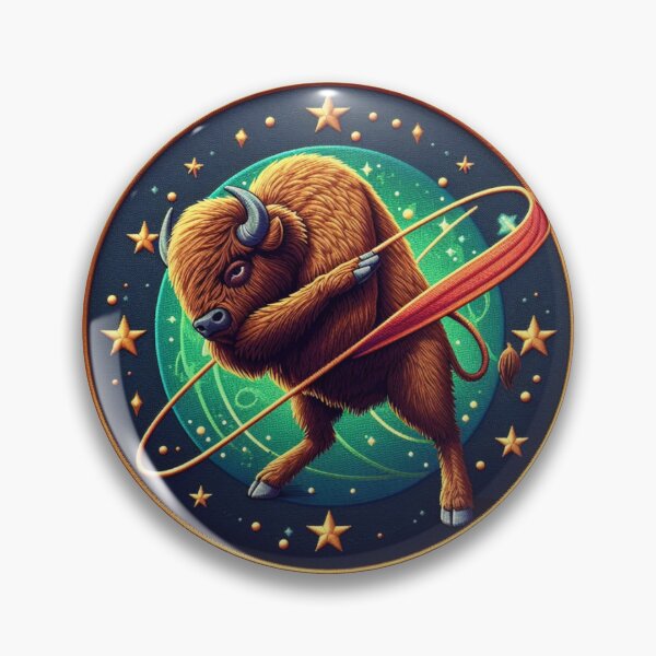 Item preview, Funny Bison in the Dabbing Style Patche designed and sold by Pactheman.