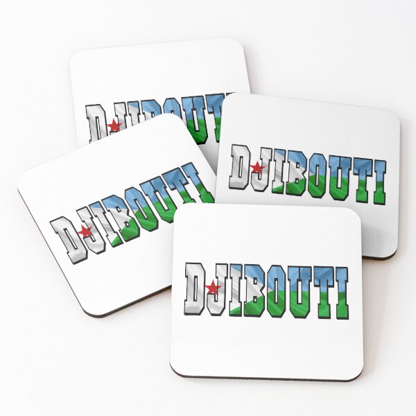 Item preview, Djibouti Country Flag Typography designed and sold by TravelWish.