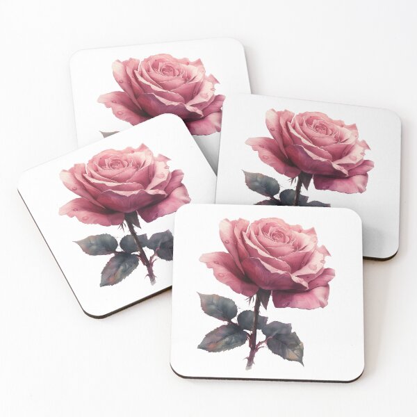 Item preview, Watercolour Rose Clipart Print designed and sold by WallArt01.