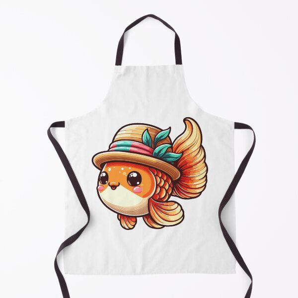 Item preview, Stylish Goldfish with Hat designed and sold by ArtfulWeave.