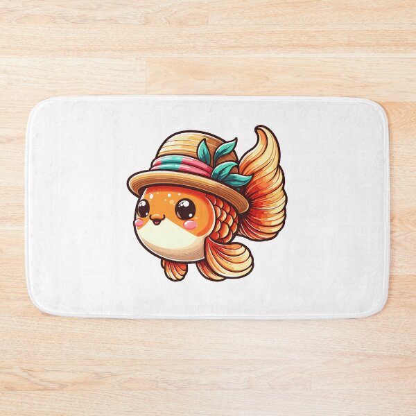 Item preview, Stylish Goldfish with Hat designed and sold by ArtfulWeave.
