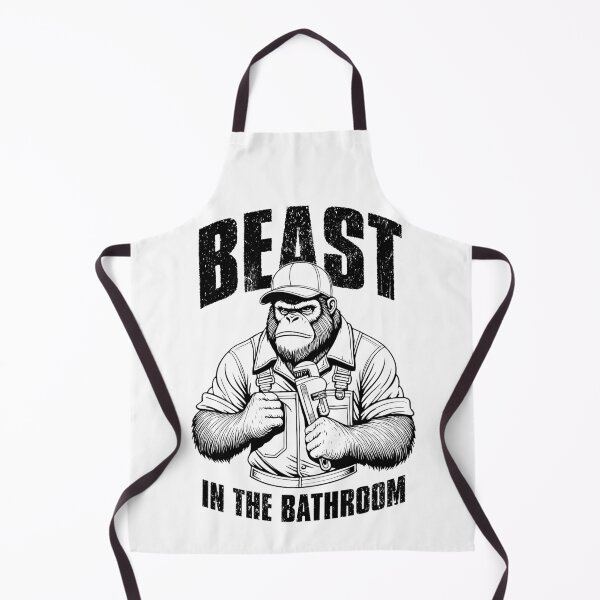 Item preview, Funny Plumber Bigfoot Beast In The Bathroom Pipefitter designed and sold by GrandeDuc.