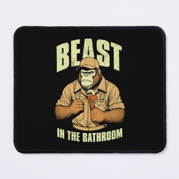 Item preview, Funny Plumber Bigfoot Beast In The Bathroom Pipefitter designed and sold by GrandeDuc.