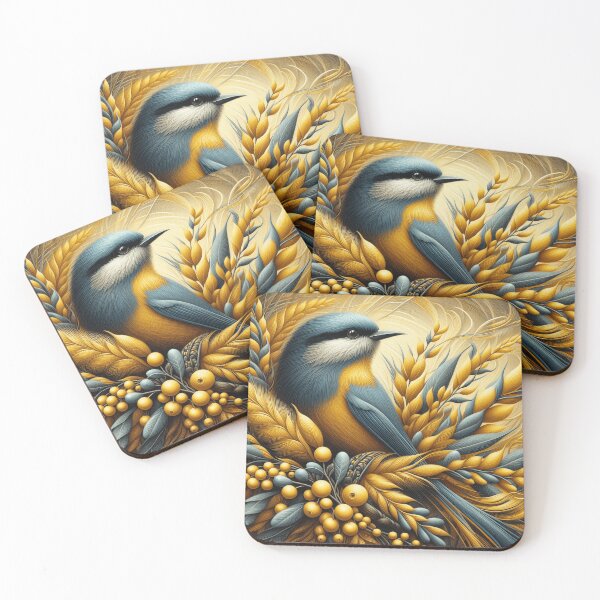 Item preview, Wattle and Bird: The Beauty of Flowers designed and sold by Digital Dreams Arts.