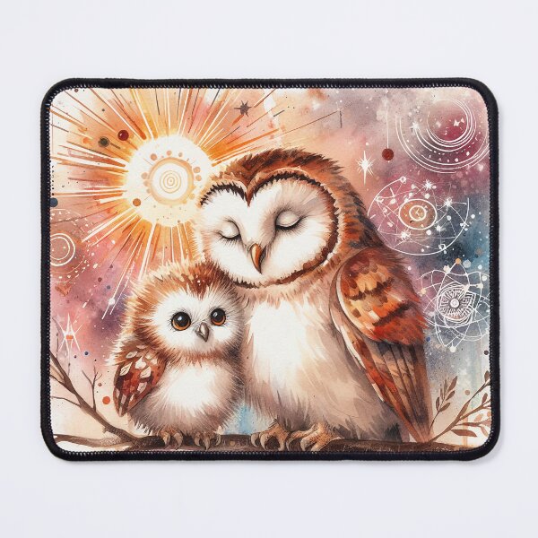 Item preview, owl mother and her owlet designed and sold by YuliaHulia.