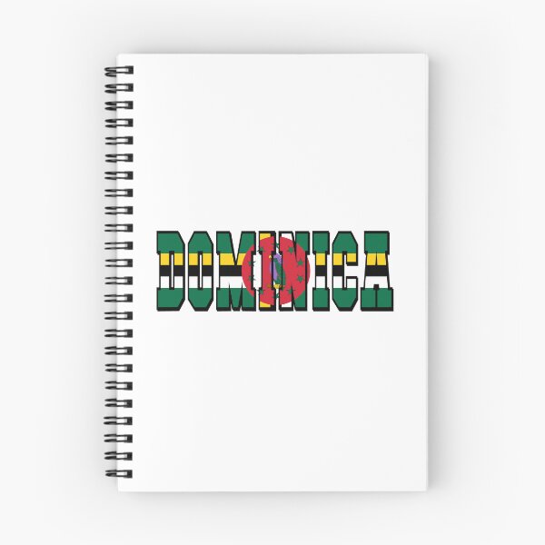 Item preview, Dominica Country Flag Typography designed and sold by TravelWish.