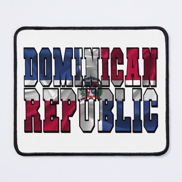 Item preview, Dominican Republic Country Flag Typography designed and sold by TravelWish.