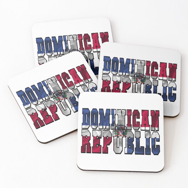Item preview, Dominican Republic Country Flag Typography designed and sold by TravelWish.