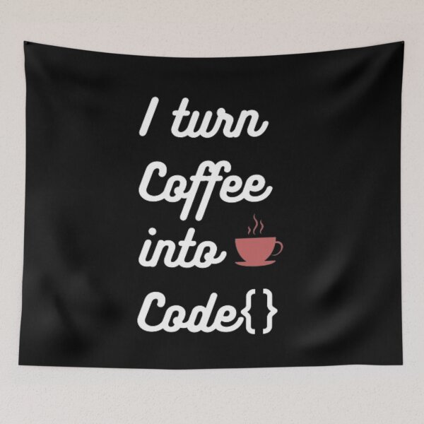 Item preview, I turn coffee into code - programmer - developer  designed and sold by TeePassion.